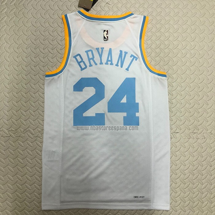 Camiseta Los Angeles Lakers Kobe Bryant NO 24 Classic 2022-23 Blanco